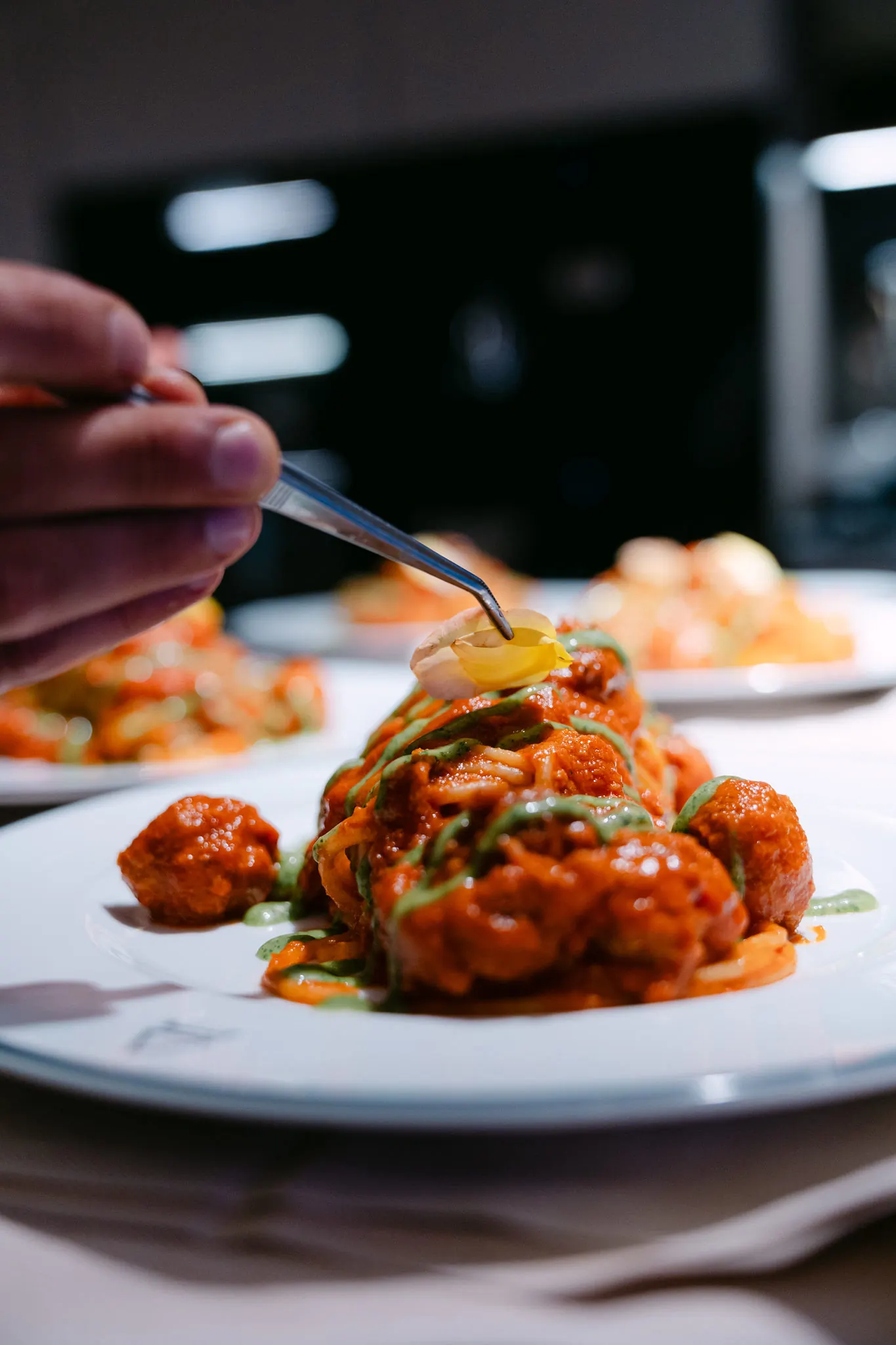 A signature dish by the private chef at ShangriLux.