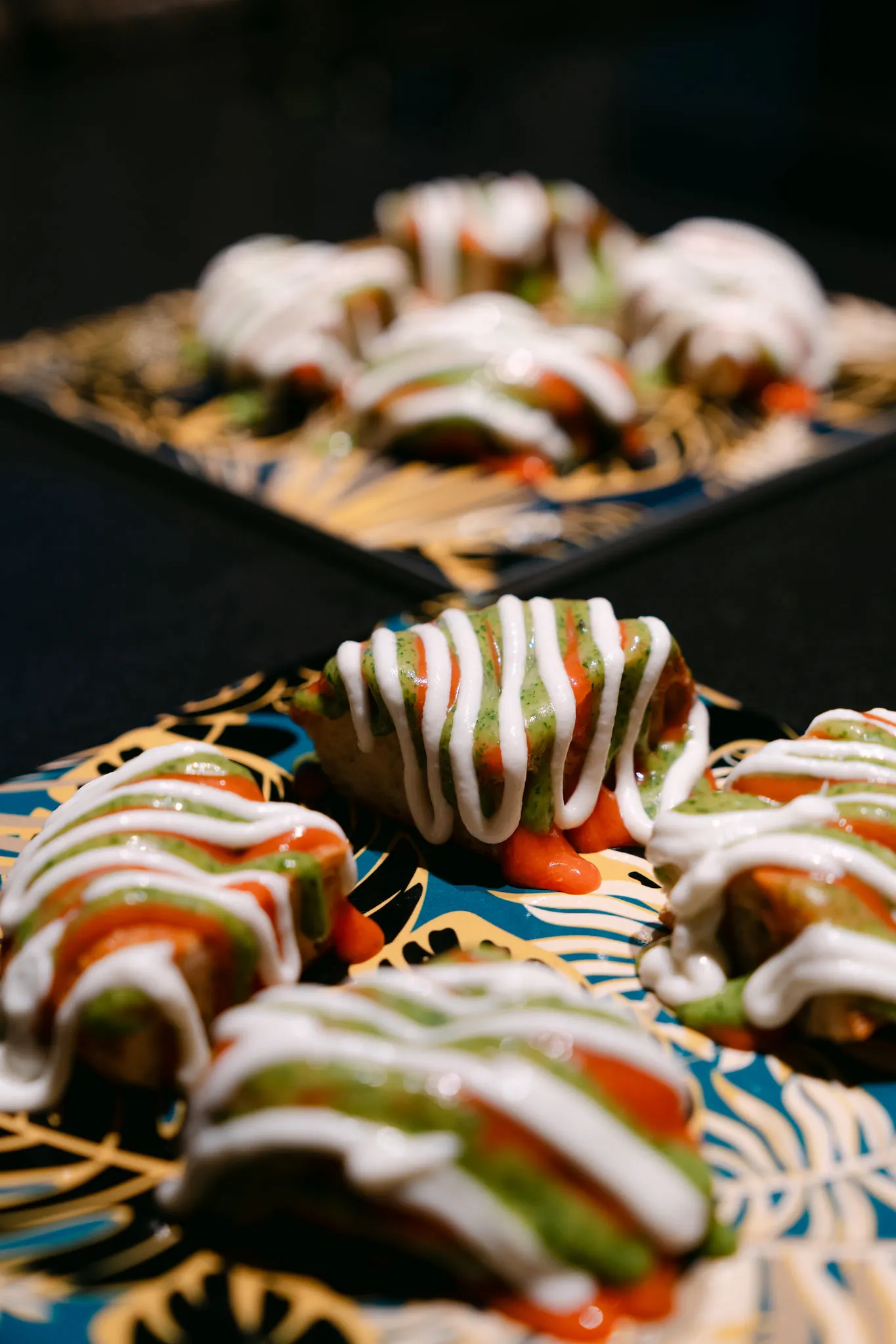 Detail of a dish cooked in residence.