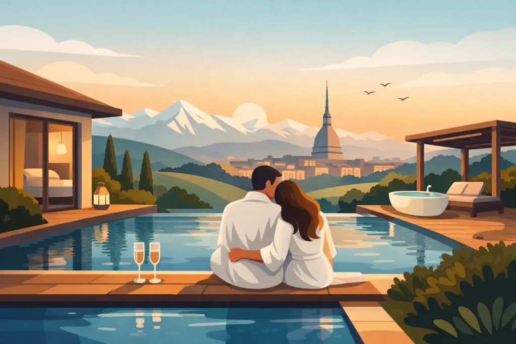 Luxury couples retreat near Turin: cosa cercare