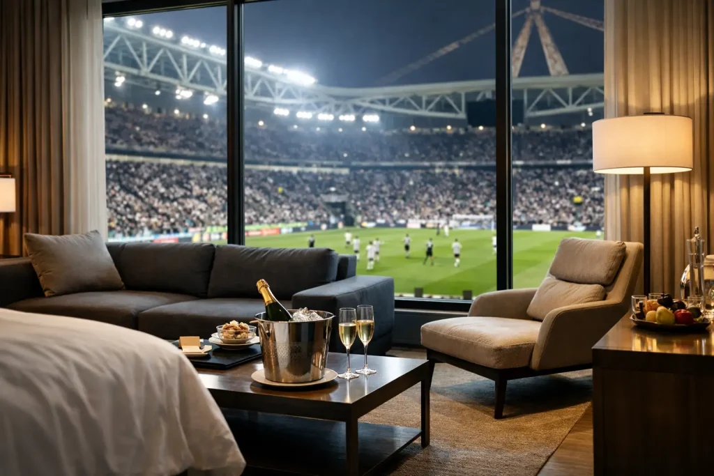 Juventus luxury stay during the game a Torino
