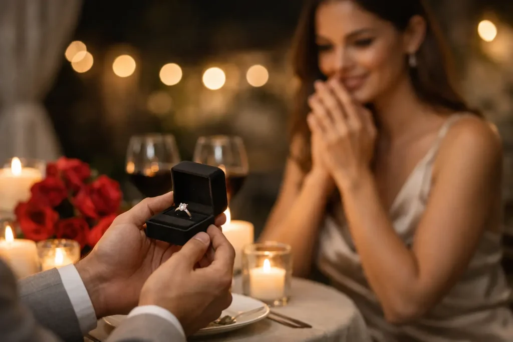 Proposta di matrimonio in location privata