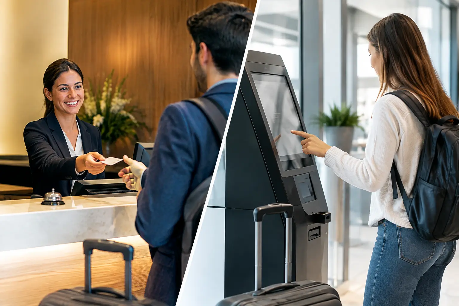 Check-in privato vs self check-in: cosa cambia